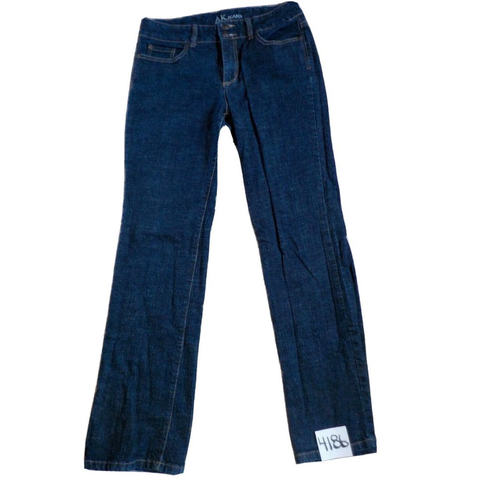 A.K. Jeans Metropolitan Bootcut Stretch Denim Dark Blue Womens (30 x 32)